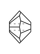 Spacer Glasschliffperle 3x5mm Crystal AB