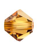 Bicone Glasschliffperle 4mm Light Colorado Topaz