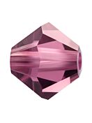 Bicone Glasschliffperle 4mm Amethyst
