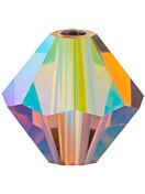 Bicone Glasschliffperle 5mm Light Colorado Topaz AB 2x