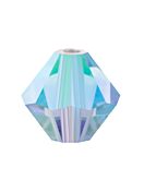 Bicone Glasschliffperle 6mm Light Sapphire AB 2x
