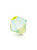 Bicone Glasschliffperle 6mm Limecicle AB 2x