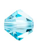 Bicone Glasschliffperle 6mm Aqua Bohemica