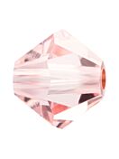 Bicone Glasschliffperle 6mm Light Rose