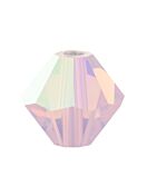Bicone Glasschliffperle 6mm Rose Opal AB