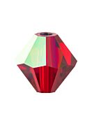 Bicone Glasschliffperle 6mm Siam AB