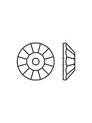 VIVA Loch Rose Aufnähstein 1 Loch 7mm Crystal Aurum F