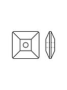 Square 301 Aufnähstein 1 Loch 6mm Crystal Labrador F