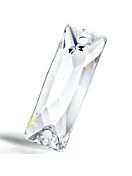 Maxima Slim Baguette Aufnähstein 2 Loch 18x6mm Crystal F