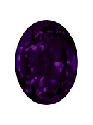 Oval 25x18mm Purple Velvet