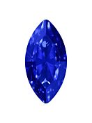 Navette 8x4mm Capri Blue