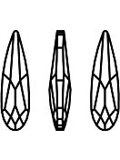 Raindrop 30x8.4mm Peridot Shimmer