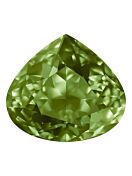 Wide Pear 15.5x14mm Olivine
