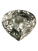 Wide Pear 20x18mm Crystal Satin