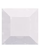 Square 5mm White Opal