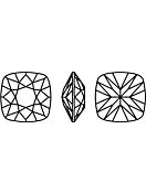 Round Square 12mm Crystal Silver Shade