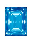 Step Cut Baguette 14x10mm, Dark Aquamarine