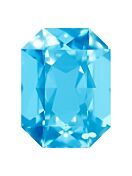 Octagon 18x13mm, Dark Aquamarine