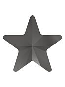 Star 10mm Jet Hematite