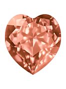 Antique Heart 8.8x8mm Padparadscha