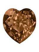 Antique Heart 11x10mm Light Smoked Topaz