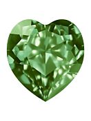 Antique Heart 15.5x14mm Peridot