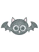 Halloween Hotfix Strassmotiv "Bat 2" 157x75mm