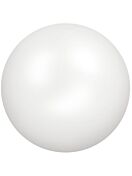 Crystal 1/2 drill Round Pear Pearl 6mm Crystal White Pearl