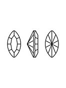 Navette 4x2mm Crystal F