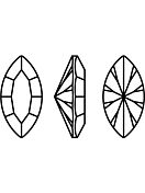 Maxima Navette 8x4mm Crystal Heliotrope