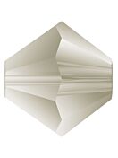 Bicone Glasschliffperle 4mm Black Diamond Matt