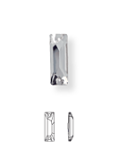 Baguette Aufnähstein 2 Loch 18x6mm Sapphire F