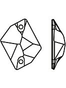 Cosmic Aufnähstrass flach 2 Loch 17x13mm Crystal Astral Pink