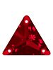 Triangle Aufnähstrass flach 3 Loch 16mm Siam