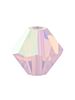 Bicone Glasschliffperle 4mm Rose Opal AB