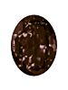 Oval 18x13mm Burgundy