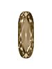 Long Classical Oval 21x7mm Crystal Golden Shadow