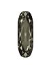 Long Classical Oval 21x7mm Black Diamond