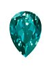 Drop 25x18mm Blue Zircon