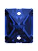 Baguette Aufnähstrass flach 2 Loch 14x10mm Sapphire
