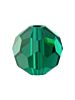 Regular Cut Glasschliffperle 4mm Emerald