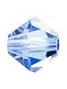 Bicone Glasschliffperle 3mm Light Sapphire
