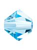 Bicone Glasschliffperle 3mm Aquamarine