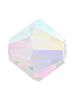 Bicone Glasschliffperle 5mm Crystal AB 2x