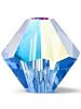 Bicone Glasschliffperle 5mm Sapphire Glitter