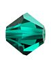 Bicone Glasschliffperle 6mm Emerald
