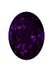 Oval 25x18mm Purple Velvet