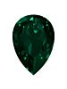 Drop 40x30mm Emerald