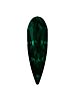 Raindrop 20x6mm Emerald