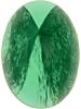 Glass Cabochon Oval 10x8mm green white marbled